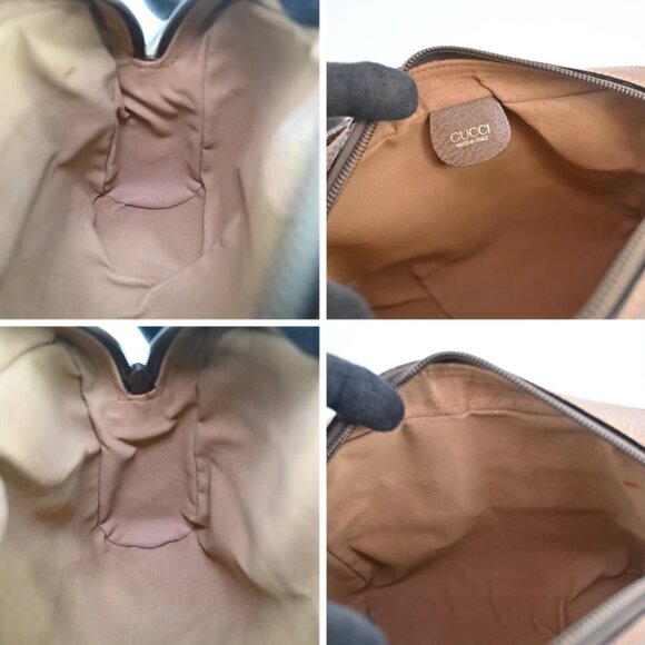 Authentic GUCCI GG Sherry PVC Leather Brown Shoulder Bag bsj630-121025 - Picture 15 of 16